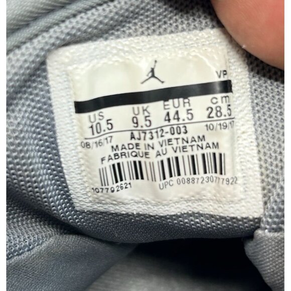 Air Jordan First Class BG \'Cool Grey\'  Mens Sneakers Size 10.5 AJ7312-003 main image 6